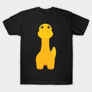 Yellow Stegosaurus Baby Dinosaur T-Shirt